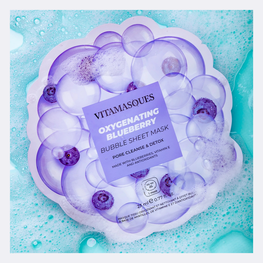 Oxygenating Blueberry Bubble Sheet Mask