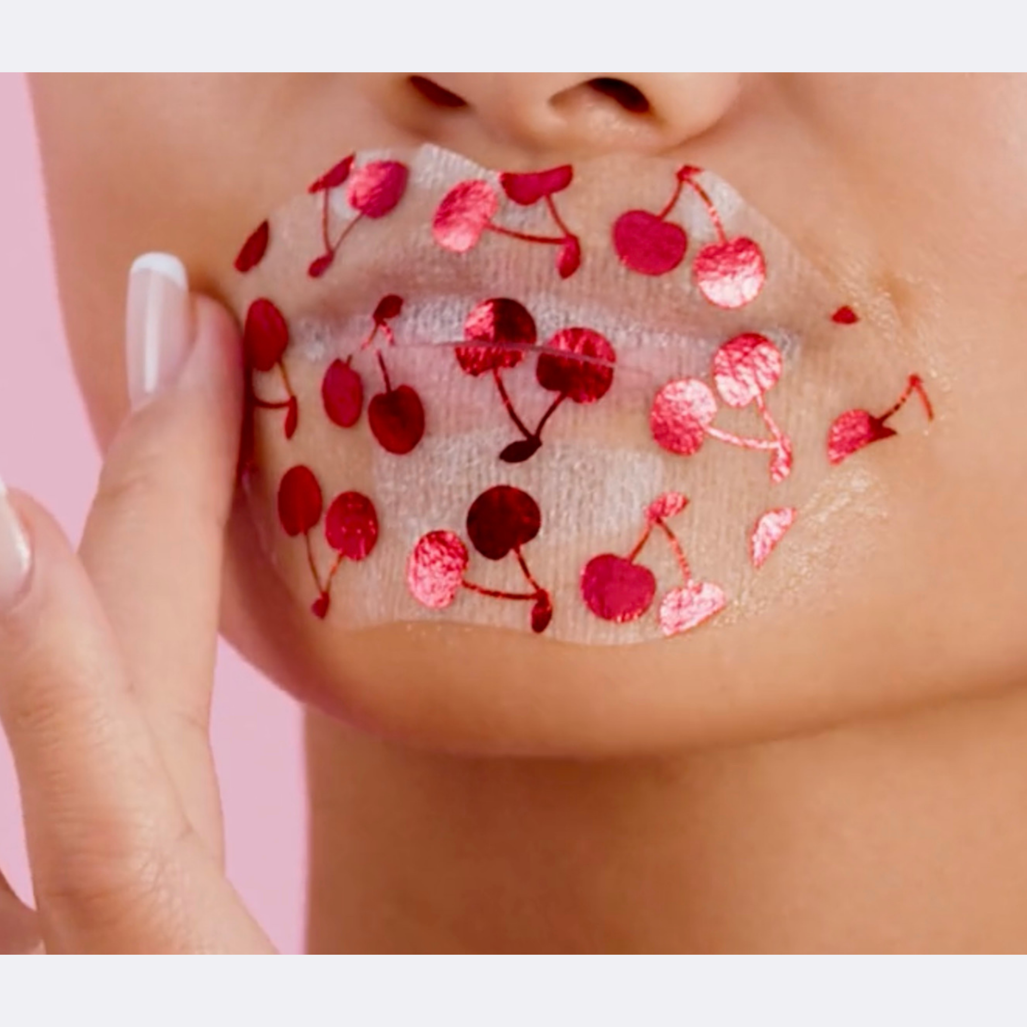 Vitamasques Cherry Vegan Collagen Lip Mask Nourish & Plump for Fuller Lips