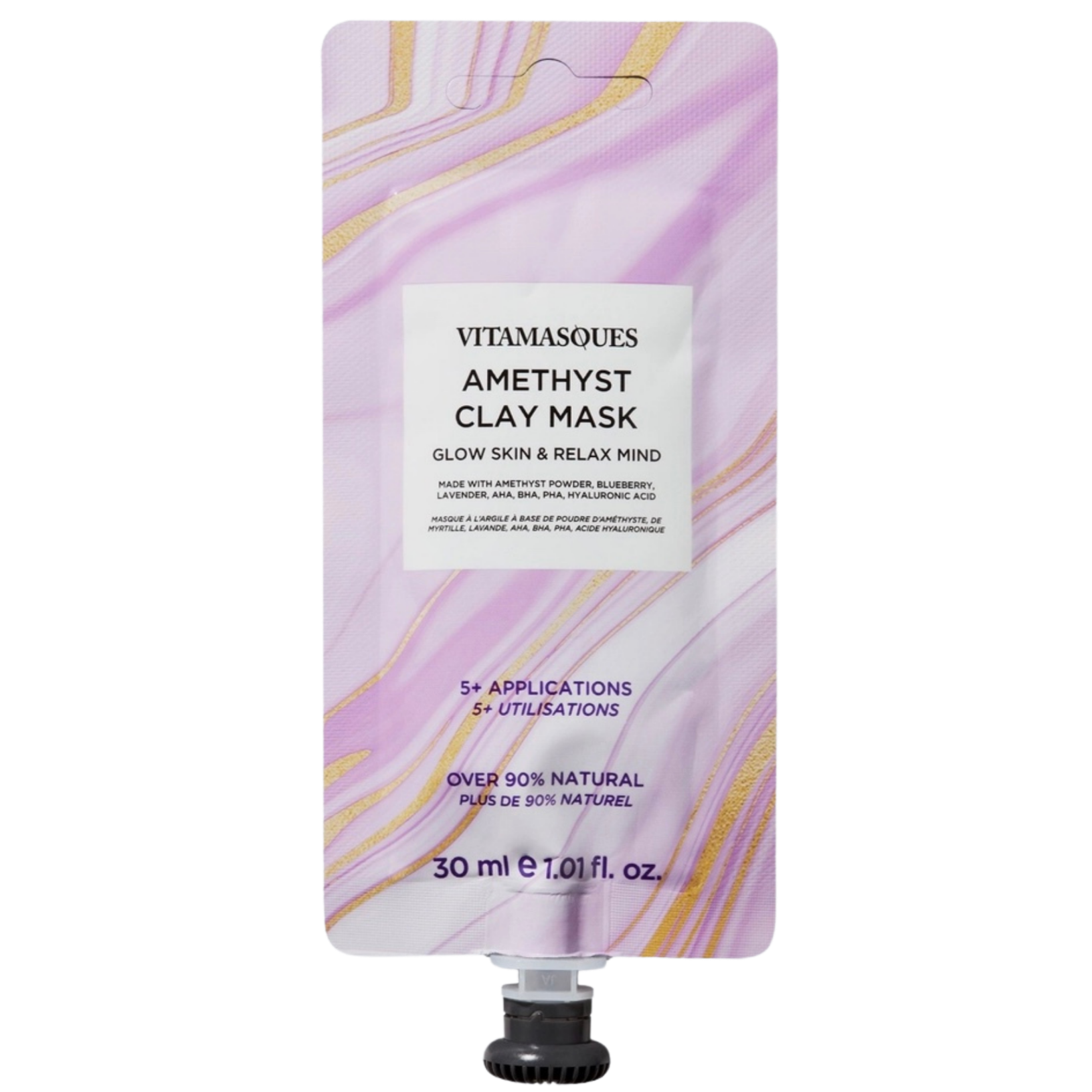Vitamasques Amethyst Clay Mask - Glow Skin & Relax Mind