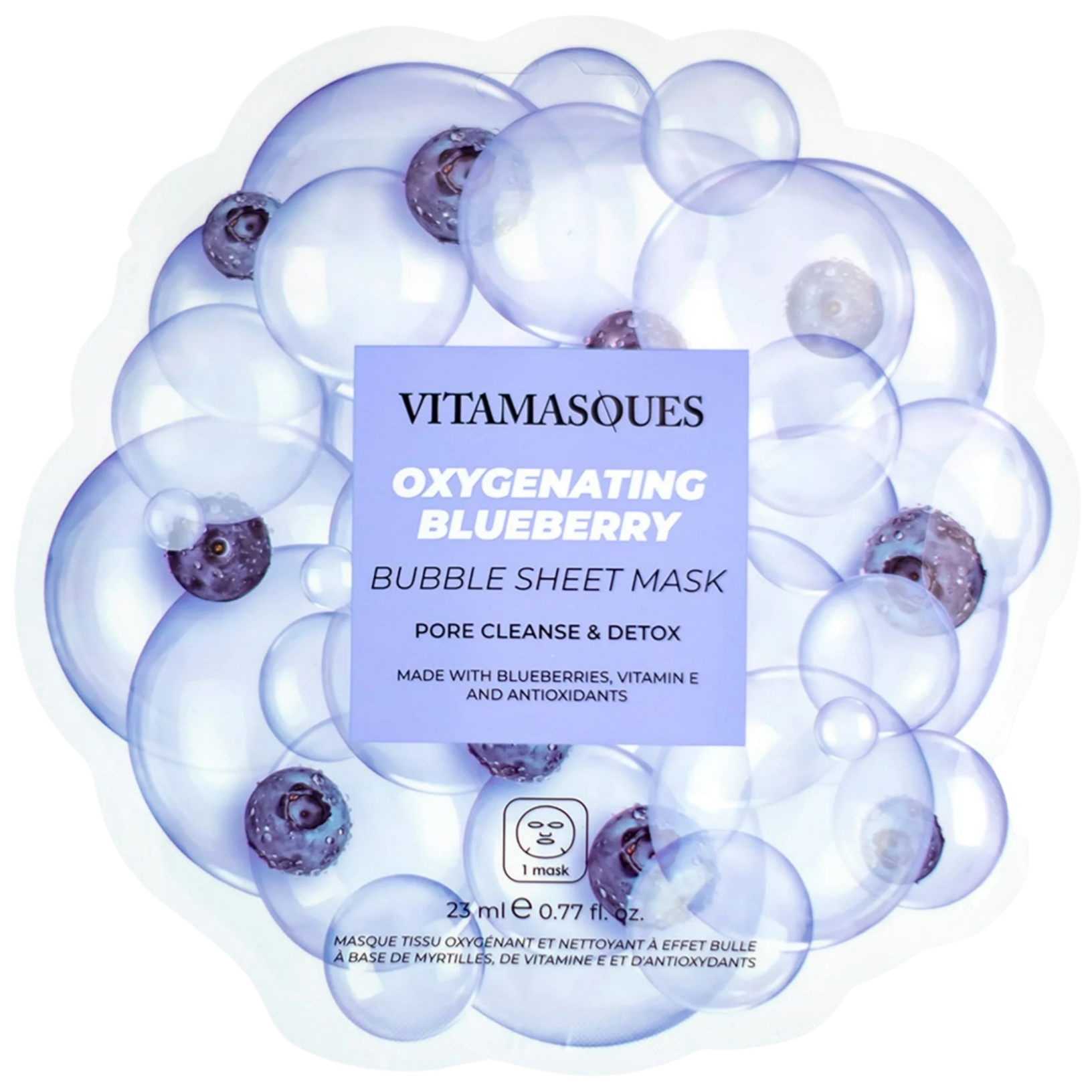 Oxygenating Blueberry Bubble Sheet Mask