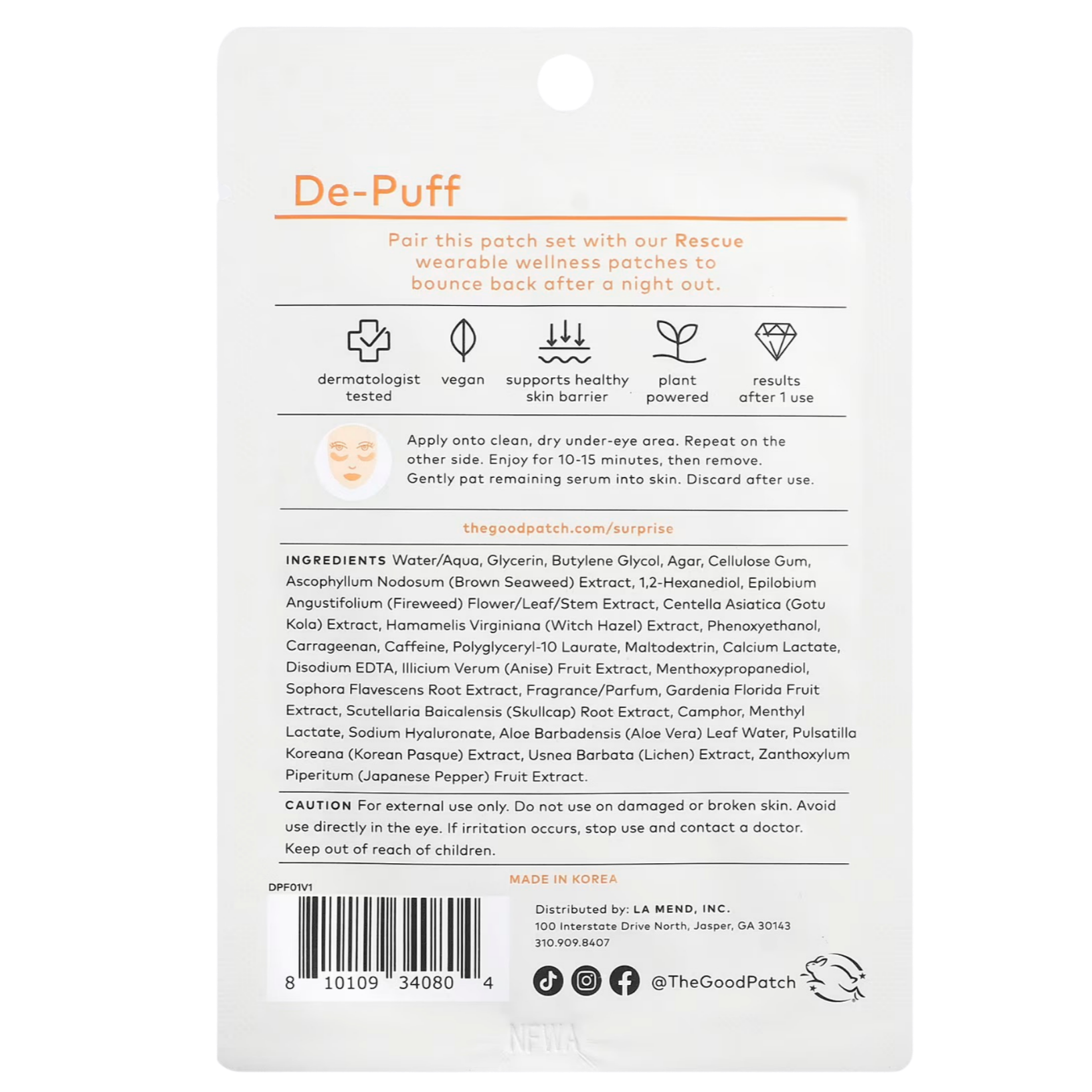 The Good Patch De-Puff