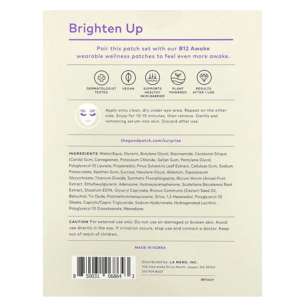 The Good Patch Brighten Up Eye Patches