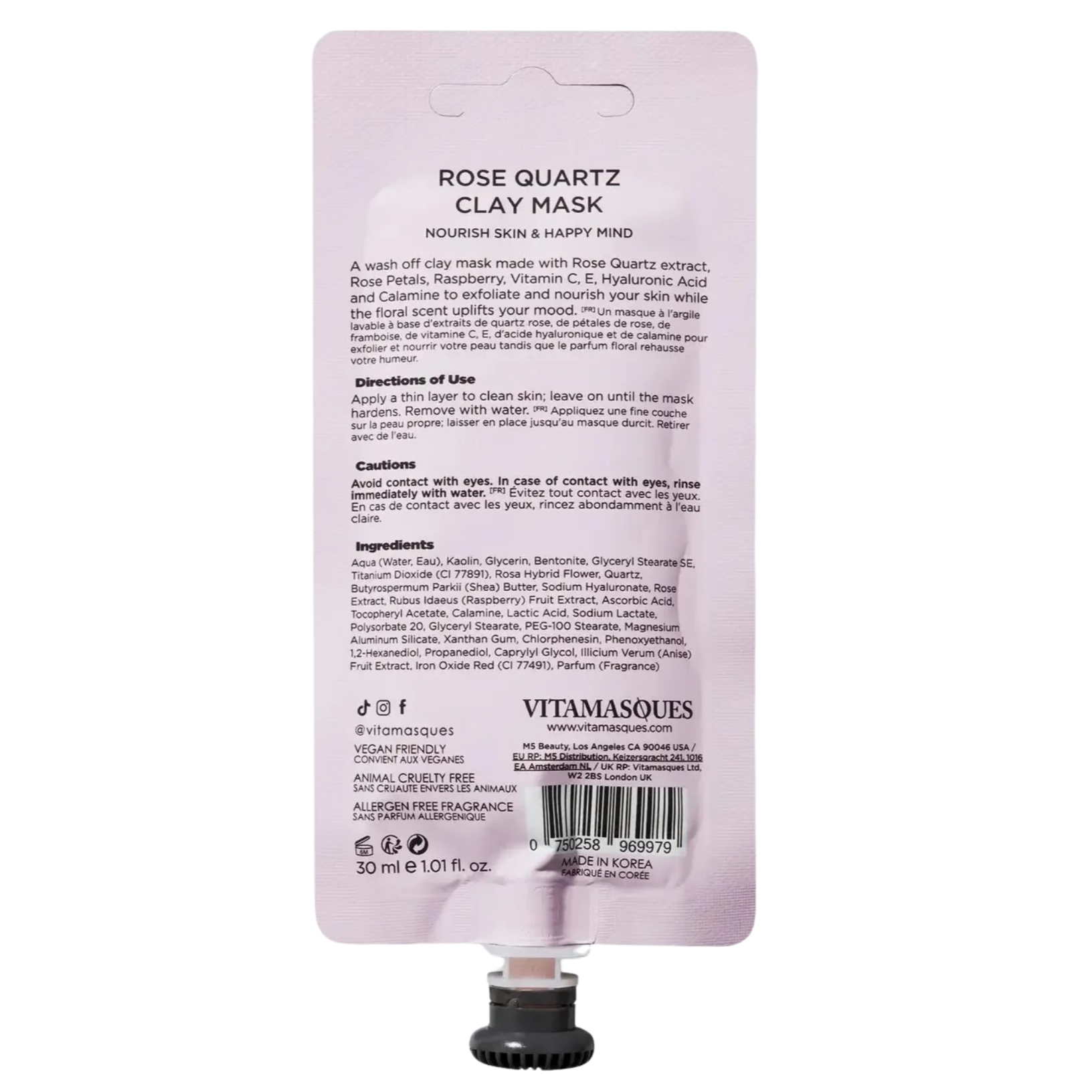 Vitamasques Clay Mask, Rose Quartz