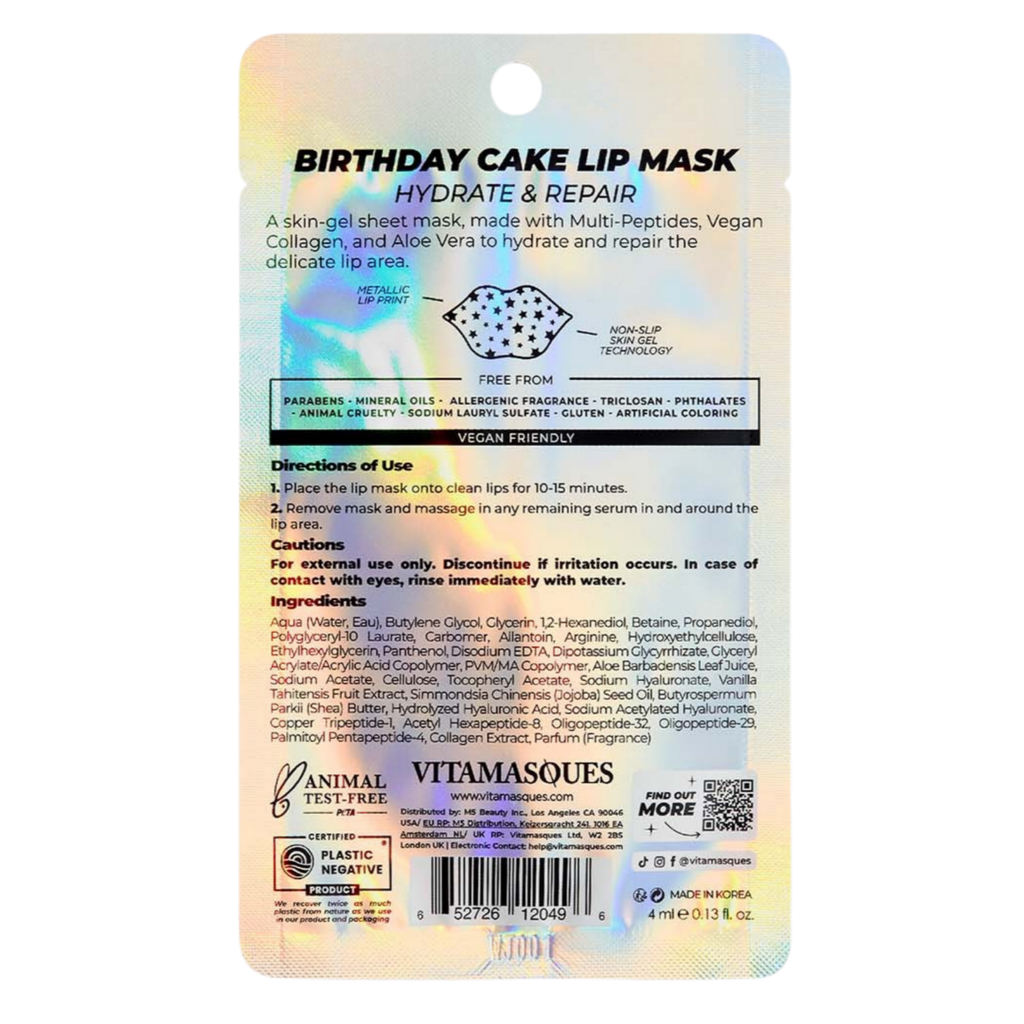 Vitamasques Birthday Cake Lip Mask