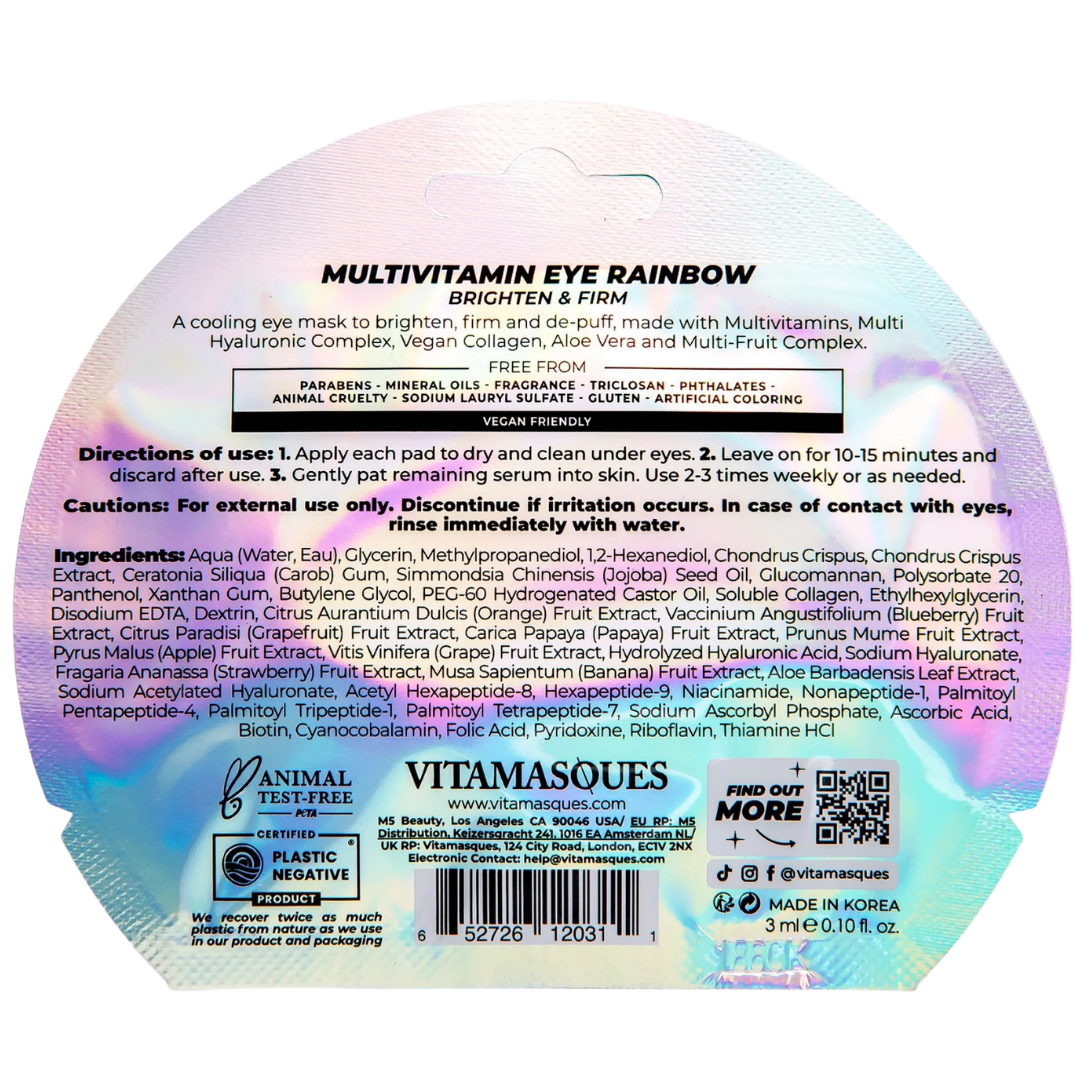 Vitamasques Multivitamin Rainbow Eye Pads
