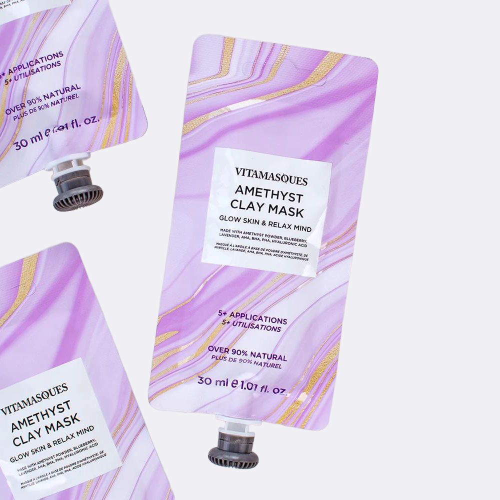 Vitamasques Amethyst Clay Mask - Glow Skin & Relax Mind